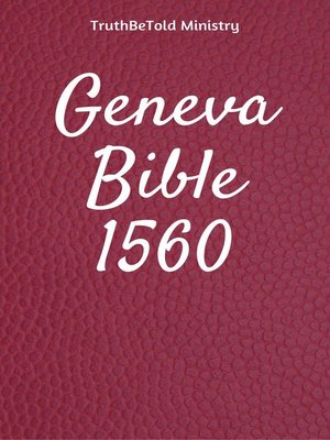 cover image of Geneva Bible 1560